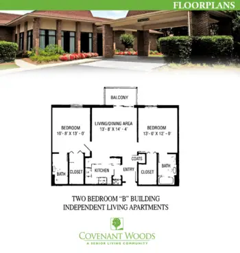 Floorplan of Covenant Woods a Senior Living Community, Assisted Living, Columbus, GA 7
