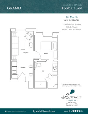 Floorplan of Lyndale - Edmond, Assisted Living, Edmond, OK 8