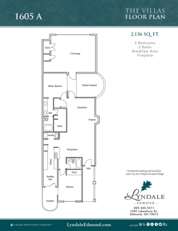 Floorplan of Lyndale - Edmond, Assisted Living, Edmond, OK 14