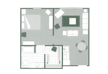 Floorplan of Morningside of Hartsville, Assisted Living, Memory Care, Hartsville, SC 1