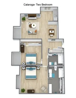 Floorplan of Pacifica Senior Living Calaroga Terrace, Assisted Living, Portland, OR 3