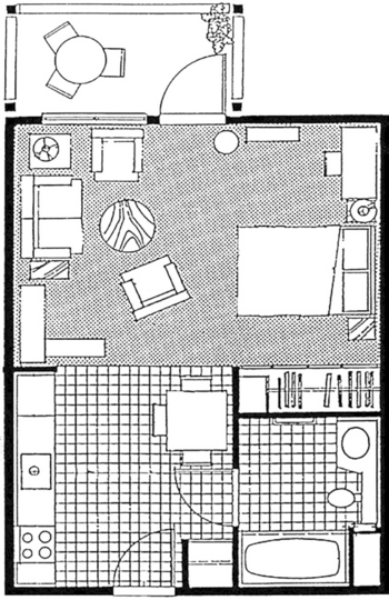 Floorplan of Park View Villas, Assisted Living, Port Angeles, WA 3