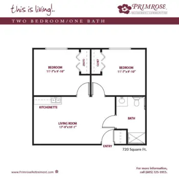Floorplan of Primrose Place, Assisted Living, Aberdeen, SD 8