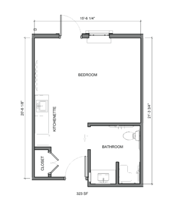 Floorplan of Princeton Transitional Care & Assisted Living, Assisted Living, Johnson City, TN 15