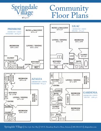 Floorplan of Springdale Village Assisted Living, Assisted Living, Mesa, AZ 1