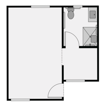 Floorplan of Stonewall Gardens, Assisted Living, Palm Springs, CA 1