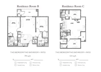 Floorplan of StoryPoint Waterville, Assisted Living, Waterville, OH 8