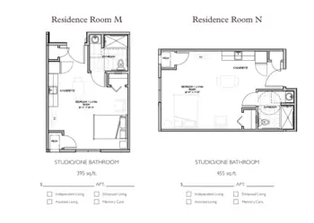 Floorplan of StoryPoint Waterville, Assisted Living, Waterville, OH 2