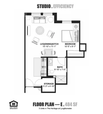 Floorplan of The Heritage at Lyngblomsten, Assisted Living, Saint Paul, MN 7