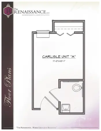 Floorplan of The Renaissance, Assisted Living, Due West, SC 5