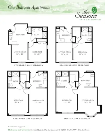 Floorplan of The Seasons East Greenwich, Assisted Living, Memory Care, East Greenwich, RI 1