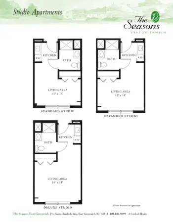 Floorplan of The Seasons East Greenwich, Assisted Living, Memory Care, East Greenwich, RI 2
