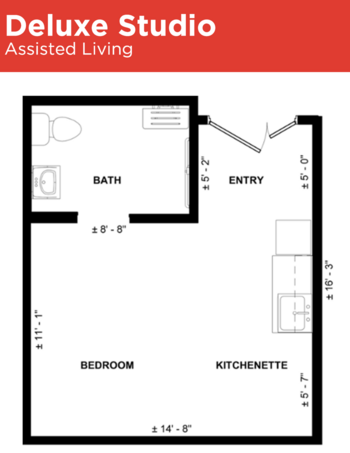 Floorplan of ACC Maple Tree Village, Assisted Living, Sacramento, CA 3