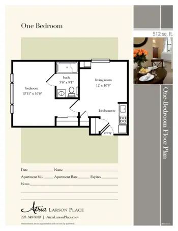 Floorplan of Atria Larson Place, Assisted Living, Hamden, CT 3