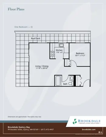 Floorplan of Brookdale Quincy Bay, Assisted Living, Quincy, MA 17