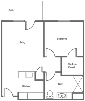 Floorplan of Brookstone Estates of Robinson, Assisted Living, Robinson, IL 1