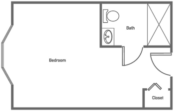 Floorplan of Brookstone Estates of Robinson, Assisted Living, Robinson, IL 2