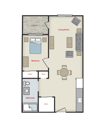 Floorplan of Emerald Bay Memory Care, Assisted Living, Memory Care, Hobart, WI 1