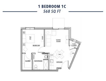 Floorplan of Fieldstone Grandridge Independent & Assisted Living, Assisted Living, Independent Living, Kennewick, WA 3