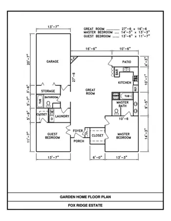 Floorplan of Fox Ridge - Chenal, Assisted Living, Memory Care, Little Rock, AR 13