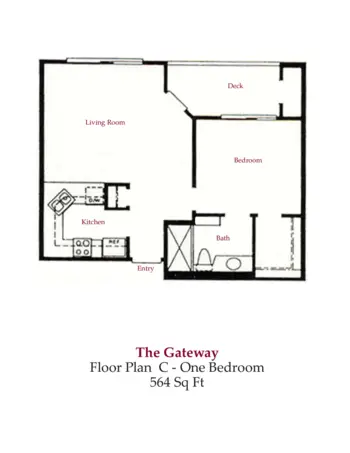 Floorplan of Gateway Gardens, Assisted Living, Poway, CA 3