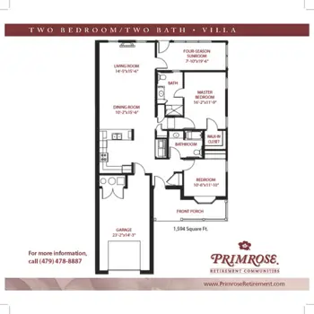 Floorplan of Primrose Retirement Community of Rogers, Assisted Living, Memory Care, Rogers, AR 11