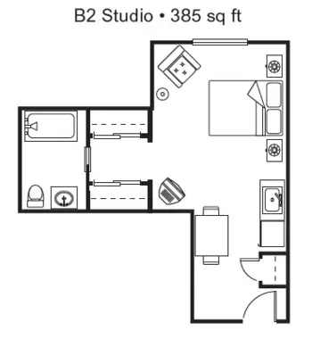 Floorplan of Redwood Heights Assisted Living, Assisted Living, Salem, OR 4