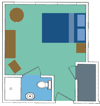 Floorplan of Sherman Oaks Gardens, Assisted Living, Sherman Oaks, CA 1