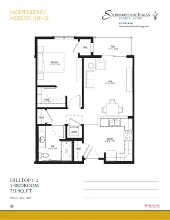 Floorplan of Stonehaven Senior Living, Assisted Living, Memory Care, Eagan, MN 4