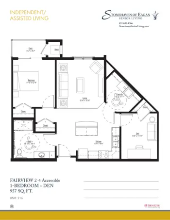 Floorplan of Stonehaven Senior Living, Assisted Living, Memory Care, Eagan, MN 12