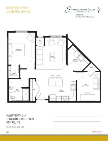Floorplan of Stonehaven Senior Living, Assisted Living, Memory Care, Eagan, MN 13