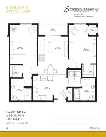 Floorplan of Stonehaven Senior Living, Assisted Living, Memory Care, Eagan, MN 14