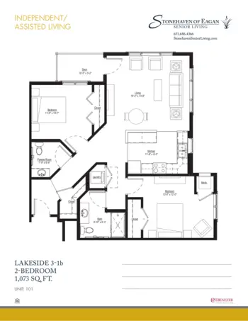 Floorplan of Stonehaven Senior Living, Assisted Living, Memory Care, Eagan, MN 16