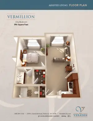 Floorplan of The Veraden, Assisted Living, Memory Care, Edmond, OK 1