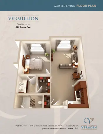 Floorplan of The Veraden, Assisted Living, Memory Care, Edmond, OK 4