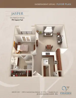 Floorplan of The Veraden, Assisted Living, Memory Care, Edmond, OK 14