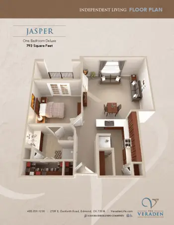 Floorplan of The Veraden, Assisted Living, Memory Care, Edmond, OK 6