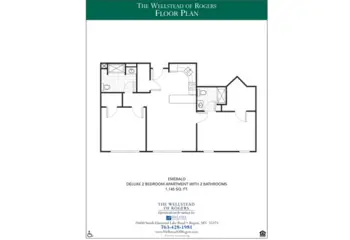 Floorplan of The Wellstead of Rogers, Assisted Living, Memory Care, Rogers, MN 1