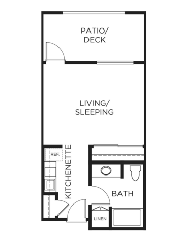 Floorplan of Valencia Terrace, Assisted Living, Corona, CA 1