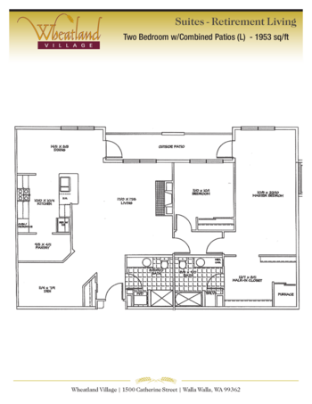 Floorplan of Wheatland Village, Assisted Living, Walla Walla, WA 18