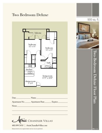 Floorplan of Atria Chandler Villas, Assisted Living, Chandler, AZ 5
