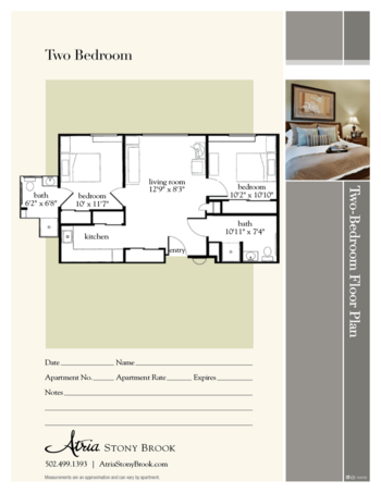 Floorplan of Atria Stony Brook, Assisted Living, Louisville, KY 4