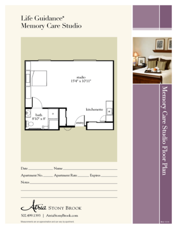 Floorplan of Atria Stony Brook, Assisted Living, Louisville, KY 5