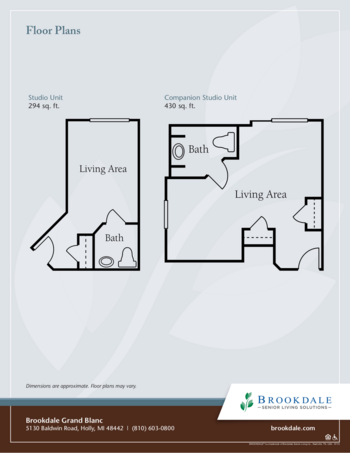 Floorplan of Brookdale Grand Blanc Memory Care, Assisted Living, Memory Care, Holly, MI 2