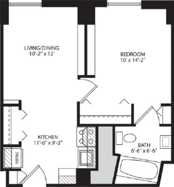 Floorplan of Central Towers, Assisted Living, Memory Care, Saint Paul, MN 1