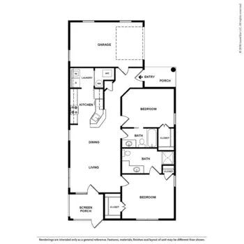 Floorplan of Charter Senior Living of Panama City, Assisted Living, Panama City, FL 3