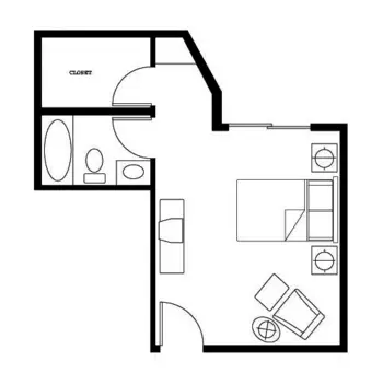Floorplan of Concord Royale, Assisted Living, Concord, CA 1