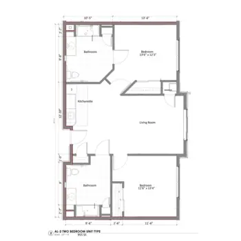 Floorplan of Covington Senior Living, Assisted Living, Orem, UT 1