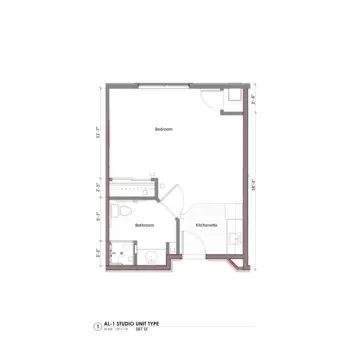 Floorplan of Covington Senior Living, Assisted Living, Orem, UT 3