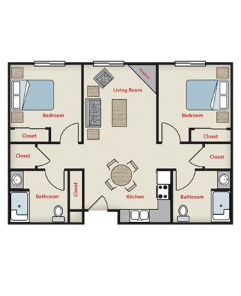 Floorplan of Emerald Shores Assisted Living, Assisted Living, Memory Care, Kewaunee, WI 3